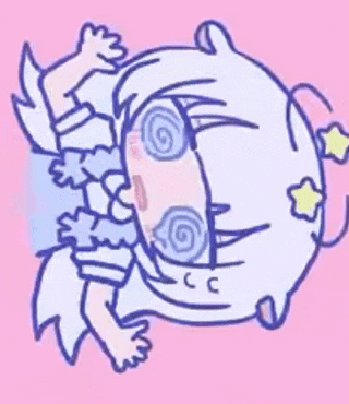 a drawing of a girl laying on her back with a swirl in her eye .