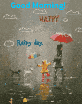 Its Raining Outside Good Morning GIF - Its Raining Outside Good Morning Stay Dry GIFs