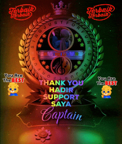 a colorful sign that says " thank you captain "