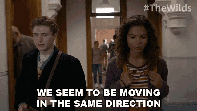 We Seem To Be Moving In The Same Direction Nora Reid GIF - We Seem To Be Moving In The Same Direction Nora Reid The Wilds GIFs