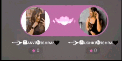 a picture of two women with the names tanvi ishra and puchki ishra on them