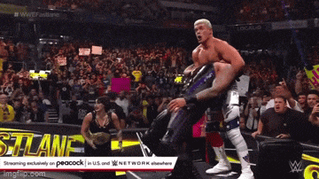 a wrestling match is being streamed on peacock in the u.s.