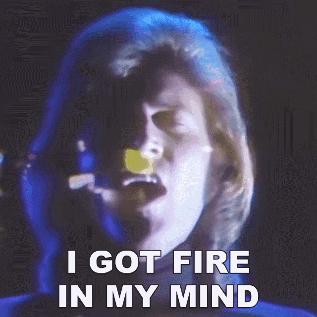 I Got Fire In My Mind Barry Gibb GIF - I Got Fire In My Mind Barry Gibb Bee Gees GIFs