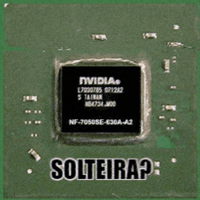 a green board with a nvidia chip and the words soleira on it