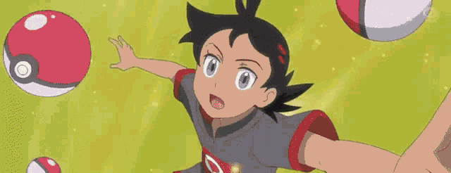 a close up of a cartoon character with his mouth open .
