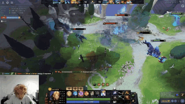 a screenshot of a video game with a few players on it