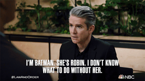 I'M Batman She'S Robin I Don'T Know What To Do Without Her Nick Falco GIF - I'M Batman She'S Robin I Don'T Know What To Do Without Her Nick Falco Law And Order GIFs