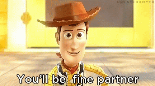 You'Ll Be Fine, Partner - Toy Story GIF - Toy Story Woody Youll Be Fine Partner GIFs