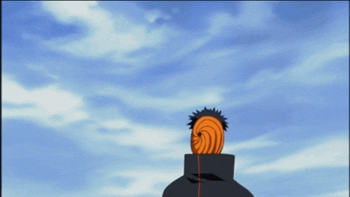 a cartoon character with a mask on his face