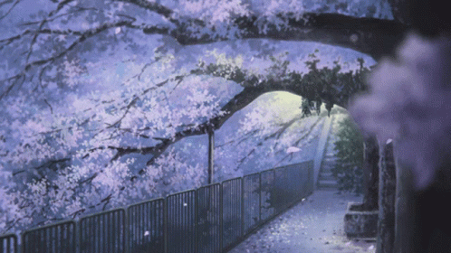 Anime Tree Leaves GIF - Anime Tree Leaves GIFs