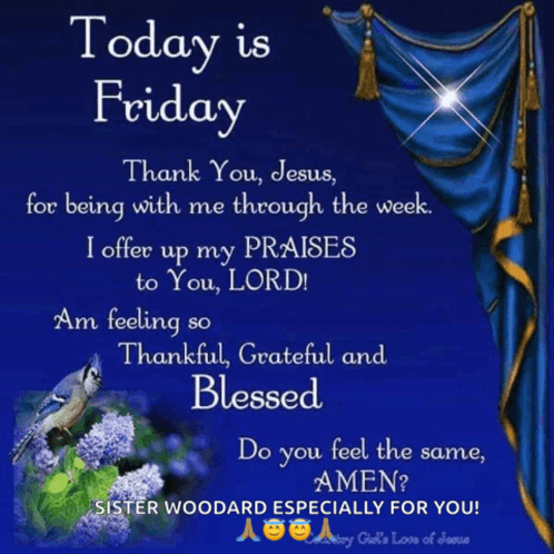 Friday Blessings And Prayers Quotes Happy Friday GIF - Friday blessings ...