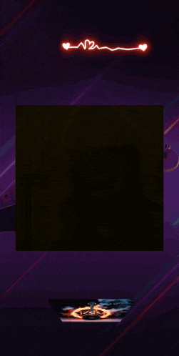 a purple background with a picture of a woman and a sign that says 1 2