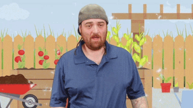 a man with a beard wearing a beanie that says ' adidas ' on it