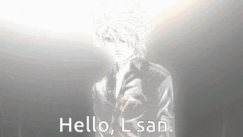 a black and white drawing of a man with the words hello l san on the bottom