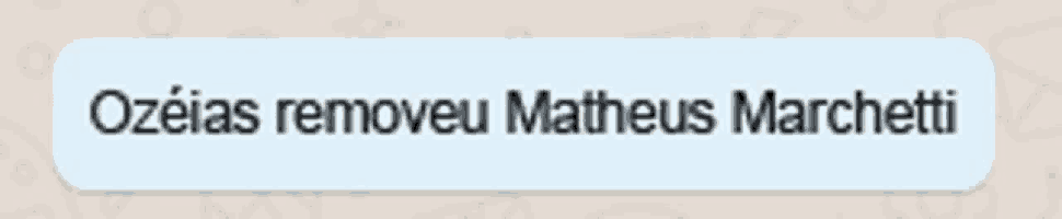 a blue button that says ozeias removeu matheus marchetti