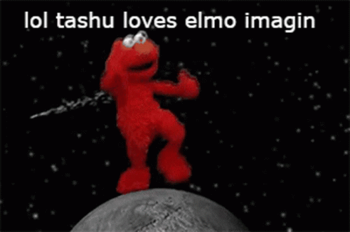 Lol Tashu Loves Elmo Imagin GIF - Lol Tashu Loves Elmo Imagin GIFs