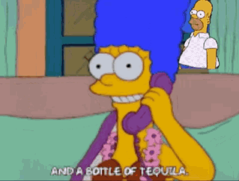 Marshes Tequila GIF - Marshes Tequila Simpsons GIFs