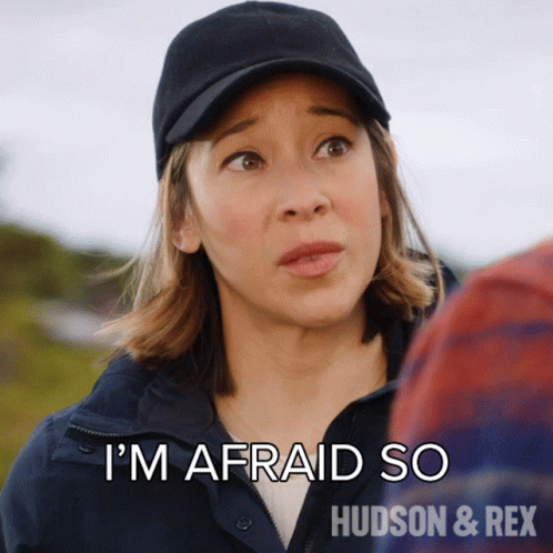Im Afraid So Sarah Truong GIF - Im Afraid So Sarah Truong Hudson And Rex GIFs