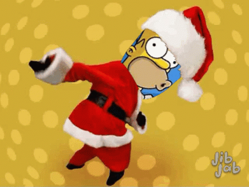 The Simpsons Homer Simpson GIF - The Simpsons Homer Simpson Santa Claus GIFs