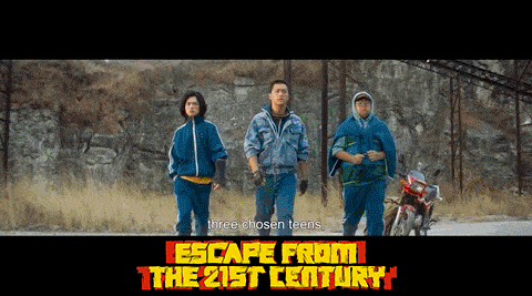 a movie called escape from the 21st century is shown