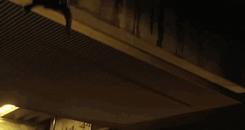 a ceiling with a sign that says m44 on it