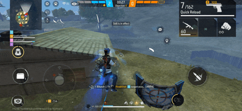 a screenshot of a video game shows a quick reload
