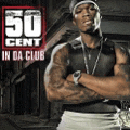 a man is standing with his arms crossed in front of a 50 cent logo
