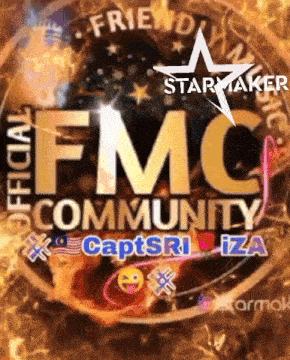 a logo for the fmc community has a star maker logo on it