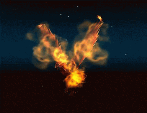 Phoenix Wings Flapping GIF - Phoenix Wings Flapping Fiery GIFs