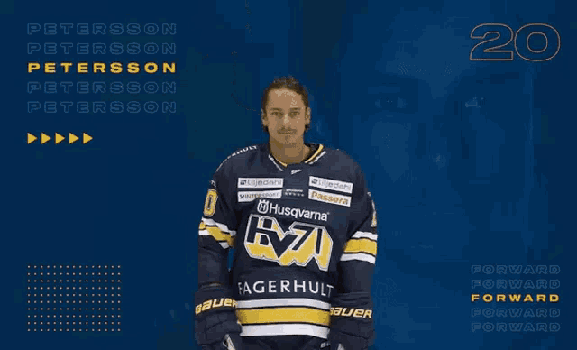 Andre Petersson Hv71 GIF - Andre Petersson Hv71 Hv GIFs