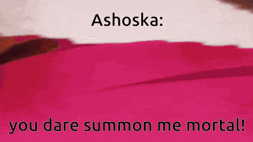 a pink background with the words " you dare summon me mortal " written on it