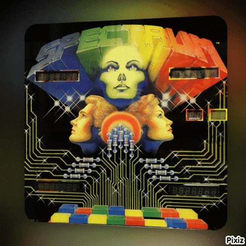 a colorful advertisement for a game that says pixiz at the bottom