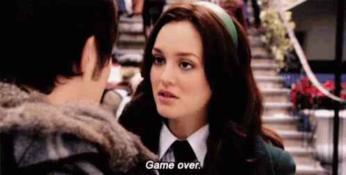 Leighton Meester Game Over GIF - Leighton Meester Game Over Gossip Girl GIFs