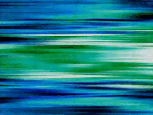 a blue and green striped background that looks like a painting