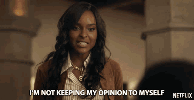Im Not Keeping My Opinion To Myself Antoinette Robertson GIF - Im Not Keeping My Opinion To Myself Antoinette Robertson Colandrea Conners GIFs