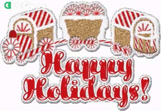 a christmas greeting card with the words `` happy holidays ''