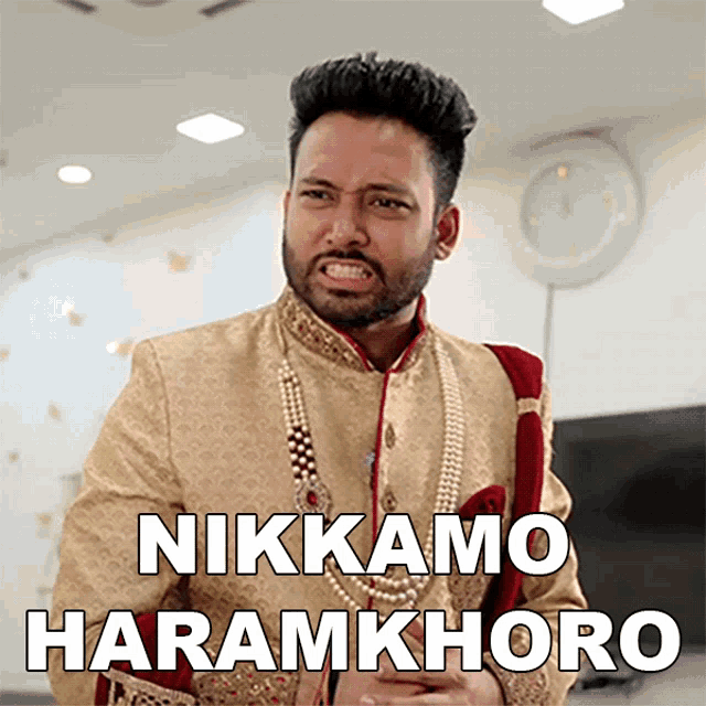 Nikkamo Haramkhoro Pankaj Sharma GIF - Nikkamo Haramkhoro Pankaj Sharma Baklol Video GIFs