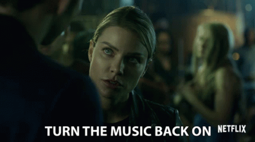Turn The Music Back On This Place Is Dead GIF - Turn The Music Back On This Place Is Dead Chloe Decker GIFs