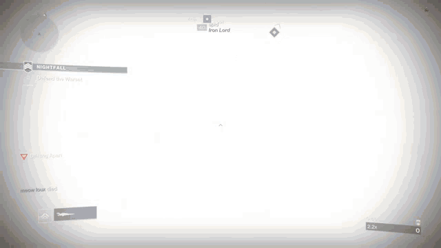 a screenshot of a video game with the words nightfall visible