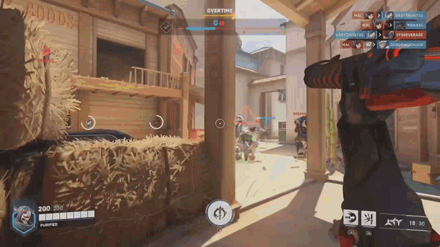 a screenshot of a video game with overtime at the top of the screen