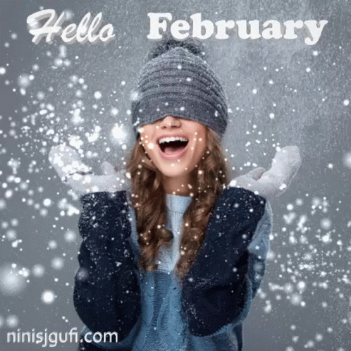 Hello February Welcome GIF - Hello February Welcome Snow GIFs