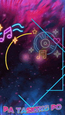 a colorful background with the words pa tasking po on the bottom
