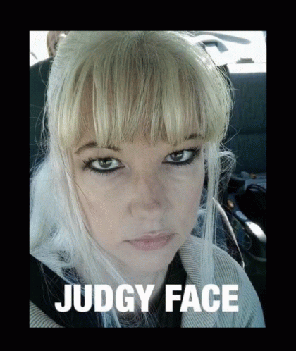 Judgy Face Judging GIF