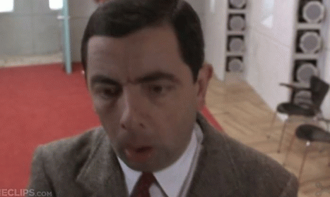 Oh Bean GIF - Mr Bean Rowan Atkinson Startled GIFs