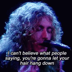 Led Zeppelin Let Your Hair Hang Down GIF - Led Zeppelin Let Your Hair Hang Down Singing GIFs