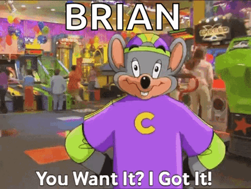 Chuck E Cheese You Want It GIF