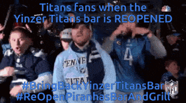 a group of titans fans are dancing in a video