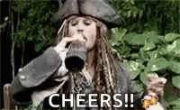 Cheers Jack Sparrow GIF - Cheers Jack Sparrow Rum GIFs
