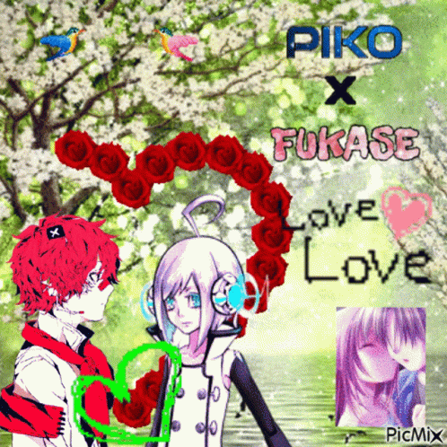 Pikase Piko X Fukase GIF - Pikase Piko X Fukase Vocaloid Ship GIFs