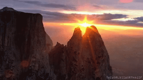 Mountains Cliff GIF - Mountains Cliff Sun GIFs